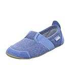 100% designed and made in EU Living Kitzbühel Jungen Unisex Kinder T-Modell unifarben Niedrige Hausschuhe, Media Blue, 30 EU