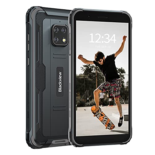 Rugged Cell Phones Unlocked Android, Blackview BV4900Pro GSM Unlocked Cell Phones, 4GB+64GB Octa-core Unlocked Phones, Android 10 OS, 5580mAh 5.7