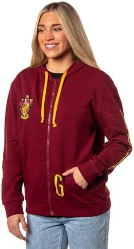 Bioworld Moletom com capuz feminino Harry Potter com capuz leve c...
