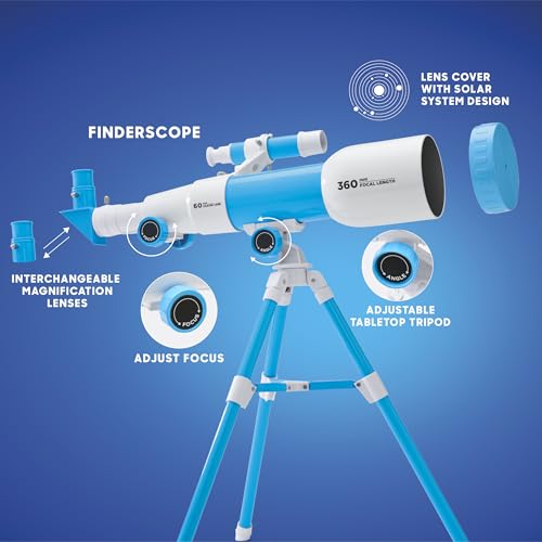 Discovery Toy Telescope with Tripod, View Objects up to 60x Closer, Indoor & Outdoor Kid's Telescope, Ages 6+ Years Old by Discovery - Image 5