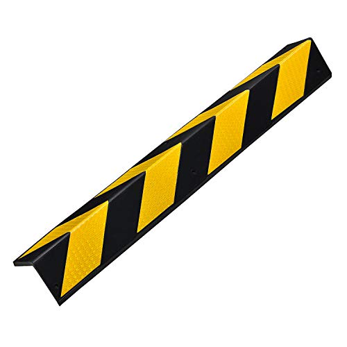 Electriduct L-Shaped Rubber Corner Guard 30" Parking Garage Column, 10 Pack