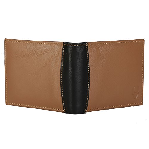 Image of WildHorn� RFID Protected Genuine High Quality Mens New Leather Wallet (New TAN Nappa)