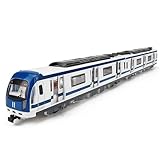 U-Bahn Spielzeug Set, Spielzeugauto Set Legierung Stadtbahn U-Bahn, Auto Modell Spielzeug Spielen, Zug Modell Entfesseln den Spaß der Stadterkundung für Kinder (blau)