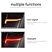 Upgrade Replacement for Motorcycle Rear LED Saddlebag Brake Flowing Turn Signal Accent Light Compatible with Indian Challenger Chieftain Pursuit Roadmaster Springfield (Red)