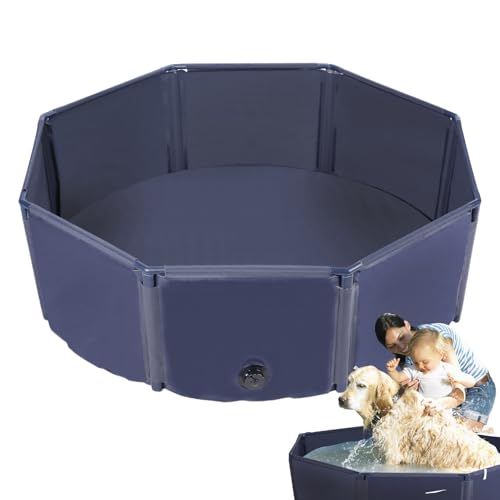 Piscina Para Cães | Banheira Leve Para Cães - Equipamento Dobrável E Reutilizável Em Formato Octogon