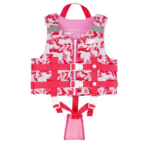 Gogokids Kinder Schwimmweste Float Jacket – Kleinkind Badeanzug Assist Bademode Schwimmtraining Auftrieb Badeweste Neopren SchwimmwesteN für 2–9 Jahre 15-35kg