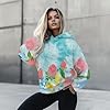 Buxolandt Women's Hooded Sweatshirt, 70s Tie Dye S... #4