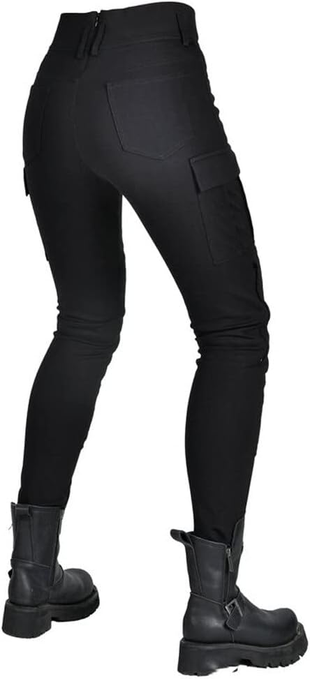 Reinforced with Aramid Women Motorcycle Riding Pants CE Armor Slim Fit Knight Antifall Motorcross Racing Trousres Cargo