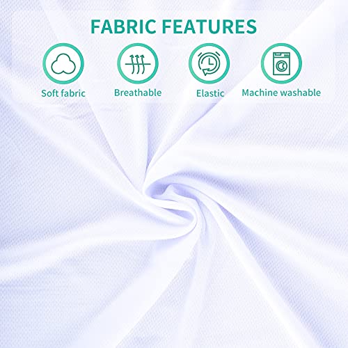 Moavica Bed Wedge Pillow, King Size(10"X6"X76") Between Your Mattress And Headboard Or Wall, Bed Gap Filler (0-7") (Arched White) #TOP5