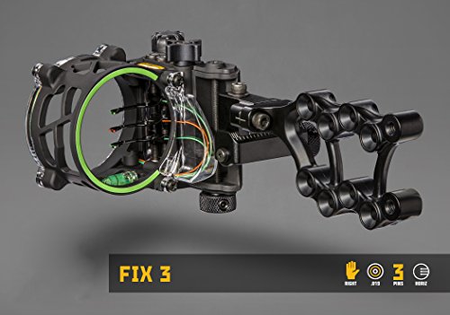 Trophy Ridge Fix Series Sight, 3 Pins , Black #TOP1