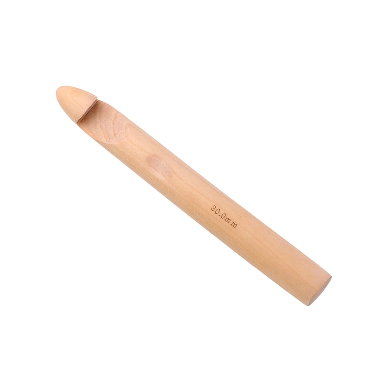 Nucelit Ergonomic Handle Crochet Hook Wood Crochet Hook Wood Knitting Needle for Beginner Weaving Knitting Craft Project Embroidery Needle