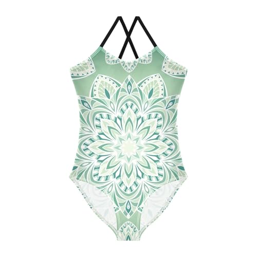 FASHON&FASCIN Girls One Piece Swimsuits Flowers Pattern Swimwear Bathing Bodysuit 5T Swim Suits for Toddler Kids 3-10T,Multi6