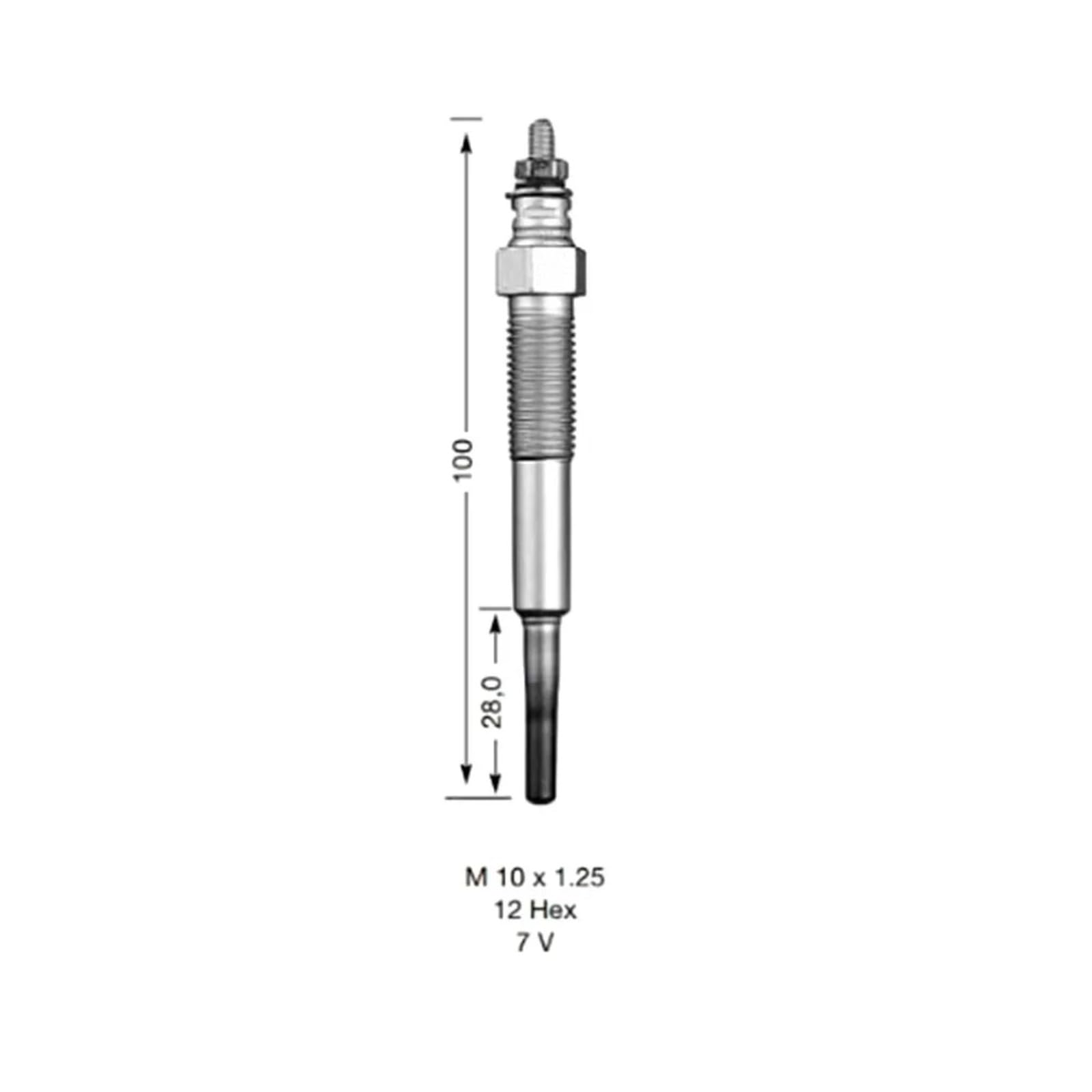 Świece podgrzewające do Toyota Town Ace CM51 CM55 CM60 CM65 CR21 CR26 CR27 CR28 CR30 CR36 CR37 19850-64010 7V podgrzewacz oleju napędowego świece zapłonowe