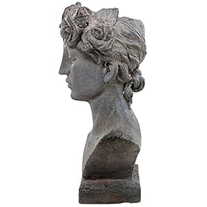 Design Toscano Flora, Roman Nymph of Flowers Sculptural Head Planter Design Toscano Flora Roman Nymph of Flowers Sculptural Head Planter