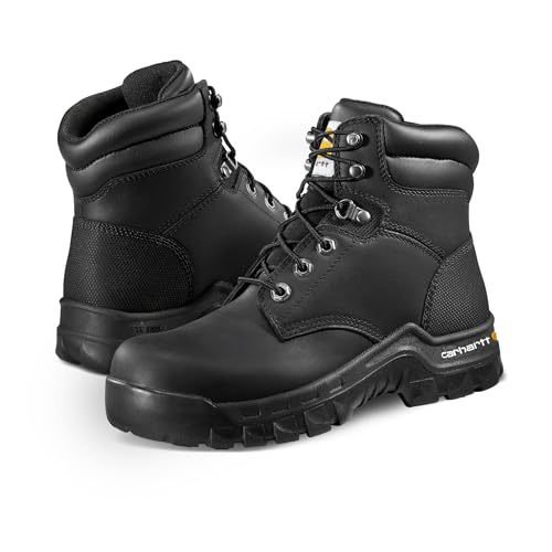 Image of Carhartt Rugged Flex 6 inch Composite Toe Work Boots for Women - Lightweight, Moisture-Wicking, and Cushioned Comfort