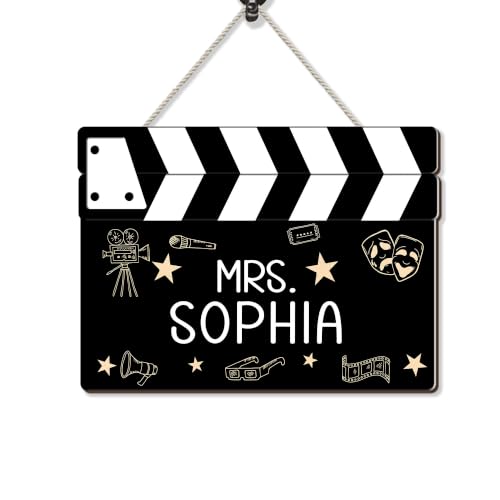 Personalized Clapperboard Door Sign