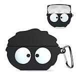 Ambie Sound Earcuffs AM-TW02/Ambie Sound Earcuffs AM-TW01 用 ケース YAJOJO ワイヤレス イヤーホン かわいい アニメーション 漫画 可愛い 人気 萌え 充電ケースカバー カラビナ・キーチェーン付き シリコン保護ケース 落下防止 耐衝撃 防塵 キズ防止 指紋防止 アンビー サウンド イヤカフ 対応