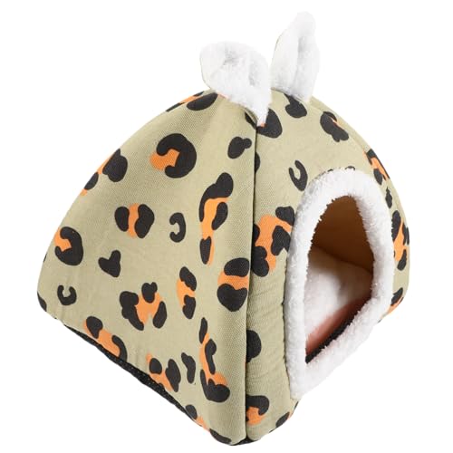 COSMEVIVI ハムスターモルモットベッド耐摩耗性チンチラハウス素敵なハムスターハウス小さなペット睡眠ベッドペットテント洞窟