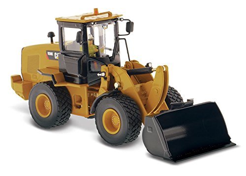 Diecast Masters CAT Caterpillar 938K Wheel Loader with Interchangeable Work Tools: Bucket and Fork with Operator 1/50 85228