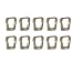XTACER Tactical Multipurpose D-Ring Locking Hanging Hook Tactical Link Snap Keychain for Molle Webbing (Tan (10-Pack))