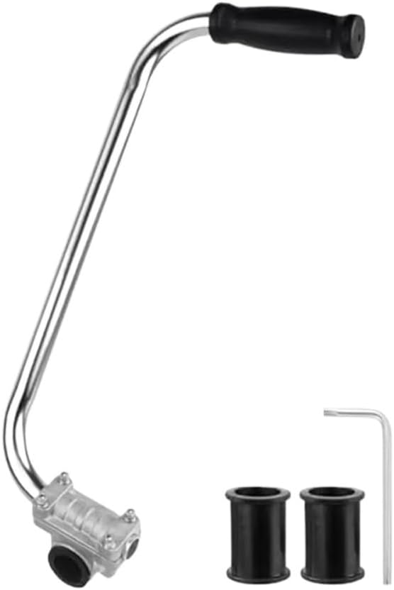 Lawn Mower Handle With Stand Clamp Fit For Garden Lawn Mower Handle