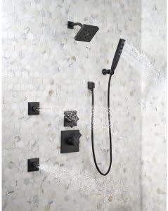 Delta Faucet 5-Spray Touch-Clean H2Okinetic Wall-Mount Hand Held Shower with Hose, Chrome 55140