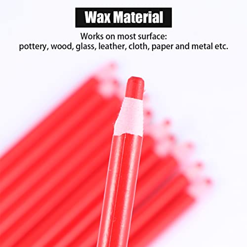 Tofficu 1Box Grease The Leather Pencil Fabric Cellophane Crayon Marking Peel-Off Chalk China Invisable Black Wood, Peel- Doddling Pencils For Off Peel Coloring Red Glass Machine Xcm #TOP3