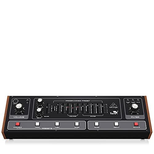 Image of Behringer TORO Classic Analog Bass Synthesizer with 2 VCOs, Ladder Filter and Presets in Eurorack format