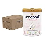 (6x800g) Kendamil Classic First Infant Milk - Stage 1 from Birth, Whole Milk Formula, Vegetarian, No Palm Oil, No GMOs and with Omega 3 DHA, Omega 6 ARA and Prebiotics