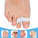 8pcs Silicone Toe Separators, Soft Toe Spacers Corrector with 2 Loops for Men & Women Straighten Overlapping Toes