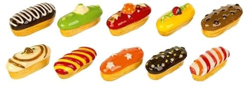 Faistongateau - Bohnen, Motiv: Les Eclairs, Sammelbohnen für Galette de Könige Epiphanie – Bohnen mehrfarbig