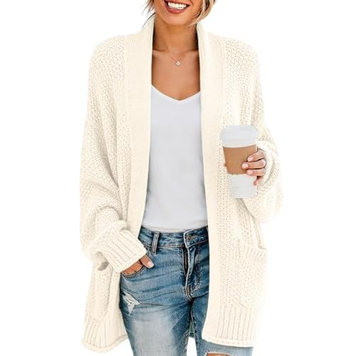 Putysenxi Women's Cozy Open Front Cardigan