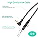 Mr Rex 5ft 3.5mm to 2.5mm Audio Aux Replacement Cable 90 Degree Right Cord for JBL/Bose 700 QC45 QC35ii QC35 QC25 QuietComfort Noise Cancelling Headphones/AKG