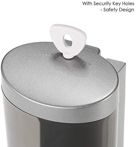 Newthinking Wall Soap Dispenser, 500ml Wall Mounted Soap Dispenser for Bathroom, Shower Hand Soap Dispenser Grey, Single Pump