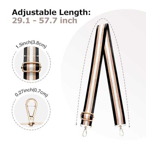 image for Lekesky Purse Strap Replacement Crossbody, Purse Strap for Women Adjus