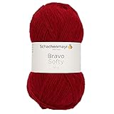 Schachenmayr Bravo Softy, 50G weinrot Handstrickgarne