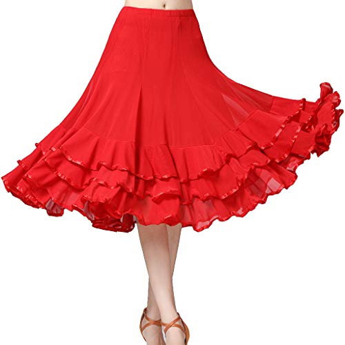 Jupe courte flamenco pour spectacle de ballroom danse et vêtement de fête - 7