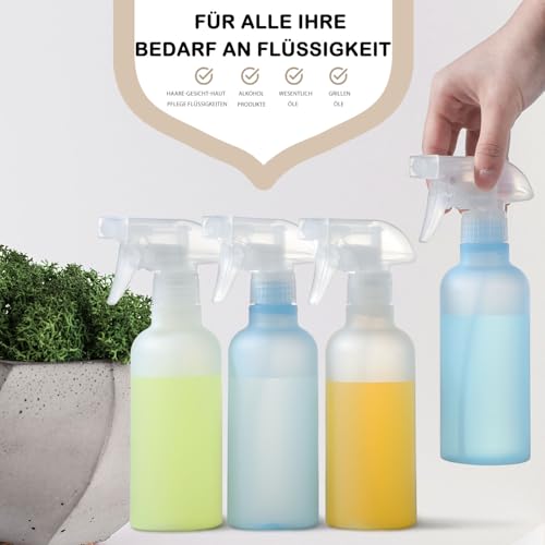 VEXPLO Sprühflasche Klein, Sprühflasche Haare Pflanzen Reinigung Haustier, Einstellbarer Nebel/Strahl, BPA-freies Kunststoff Wassersprühflasche 300 ml 2er Pack