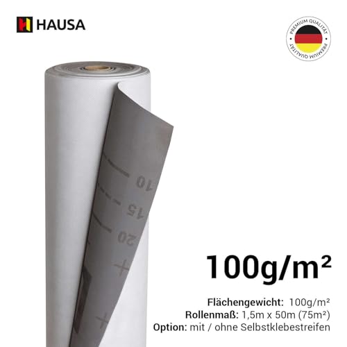 Unterspannbahn Hausa 100g/m² flexible dreilagige Unterdeckbahn