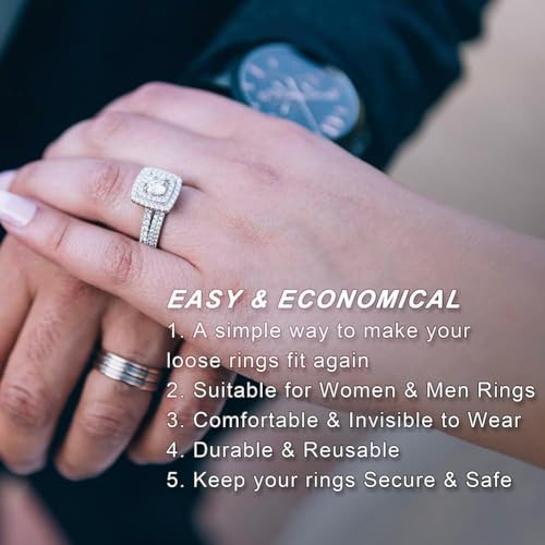 Image of Assorted Sizes Invisible Ring Sizer - Multi‑Size Transparent Adjusters, 1‑Piece Set of 4 for Loose Bands