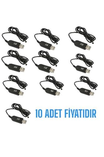 USB-Barrel Jack Voltaj Yükseltici, 5V Giriş 12V Çıkış, 10 Adet
