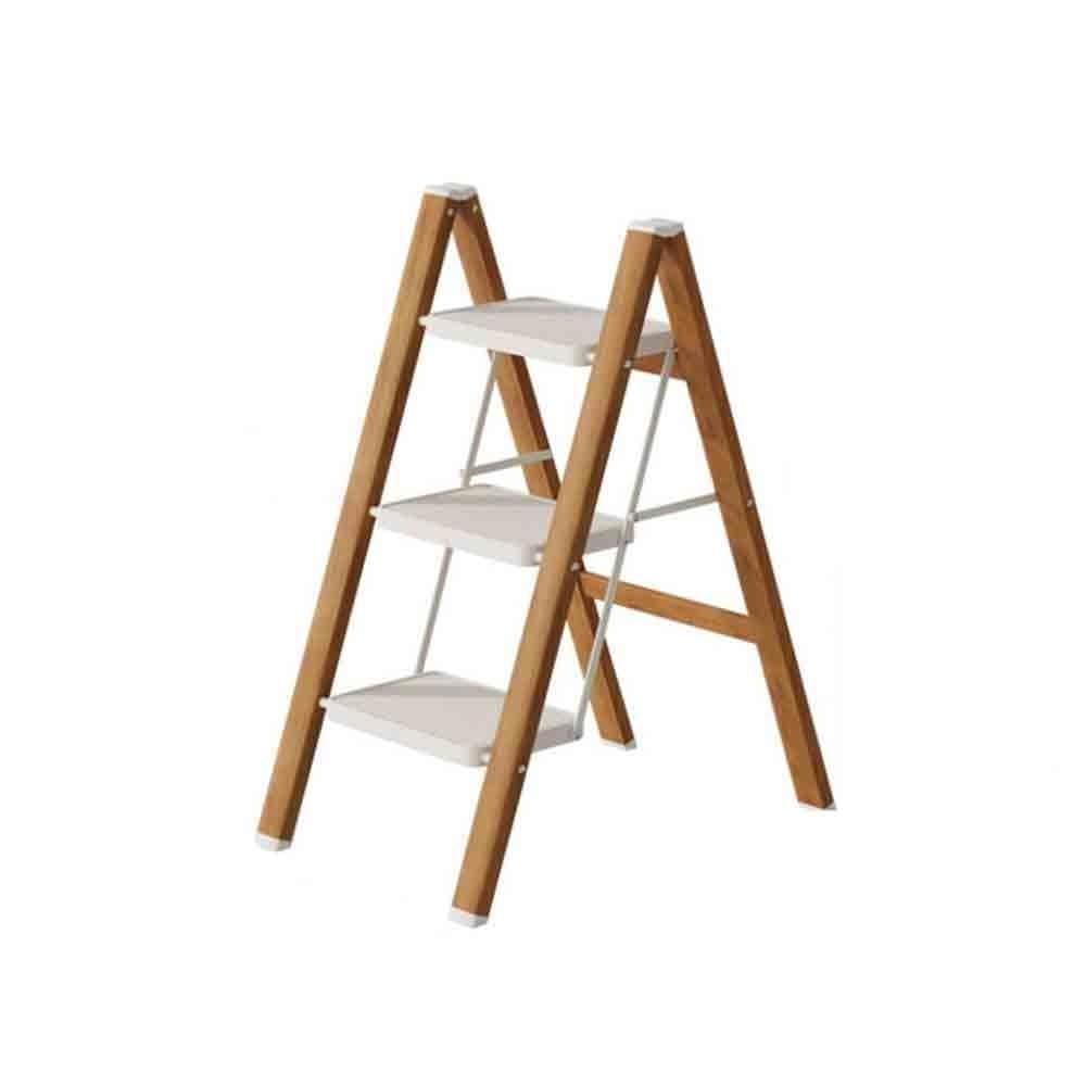 Escalera plegable para el hogar de acero reforzado ideal para interiores y garaje