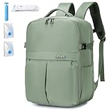 SPAHER Mochila Viaje Cabina Avion 40x20x20cm Wizzair Vueling Mochila Portatil 15.6 Pulgadas con 2 Bolsas de Vacío Hombre Mujer Grande Mochila Escolar Antirrobo 25L Impermeable