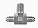 Brennan Industries 2601-16-16-12-FG Forged Steel Tee Fitting, 1-5/16"-12 SAE x 1-5/16"-12 SAE x 3/4"-14 NPTF Thread, 1" Male JIC x 1" Male JIC x 1" Male NPTF