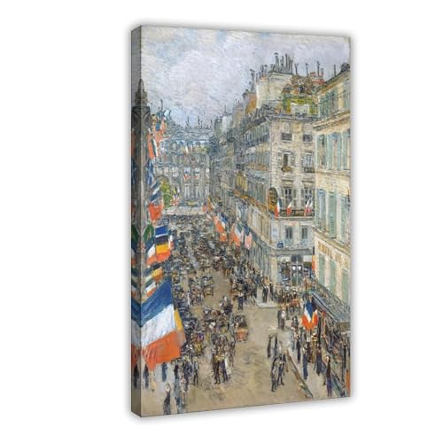 Toile Rue Daunou de Childe Hassam : l'esprit de Paris en décoration murale