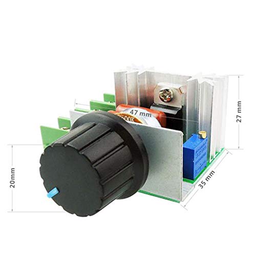 pedkit Módulo de controle de velocidade do motor de corrente alternada 2000W PWM Regulador de dimmer