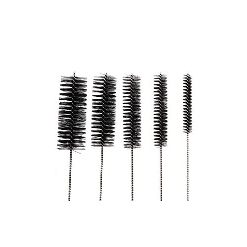 The Scoopie 10' Extra Long Tube Brush Set - Large 5 Pack - Black