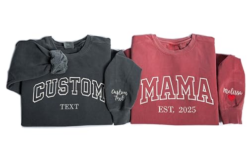 Personalized Unisex Embroidered Hoodies & Sweatshirts - Custom Text Apparel for Unique Gifts This Holiday Season - Image 2