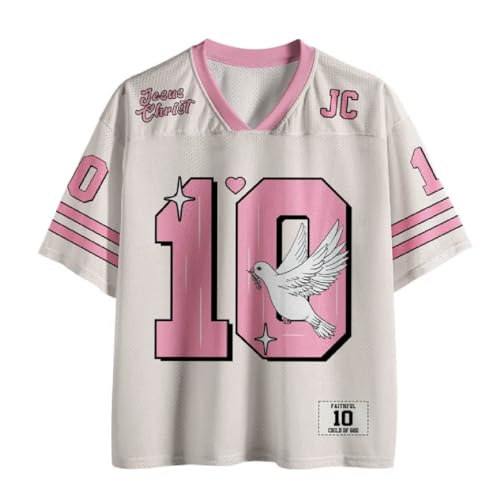 Graphic Tees Summer Novelty Women Men Oversized Dove Christian Jersey