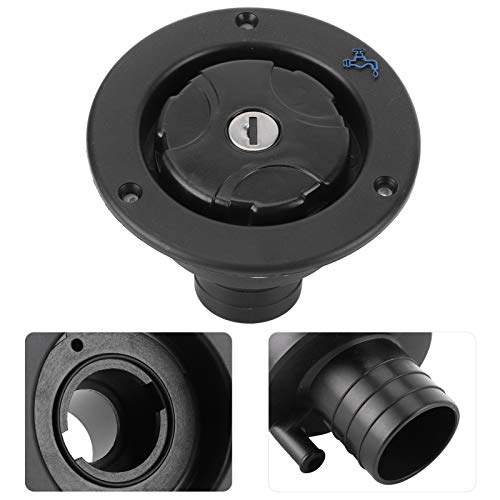 Image of Ejoyous Water Inlet, Universal Freshwater Locking Lockable Leakproof Fresh Water Filling Port Filler Water Inlet Hatch with 2 Keys for RV Boat Camping Trailer